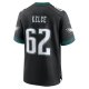 Men's Philadelphia Eagles Jason Kelce Nike Black Alternate Game Jersey