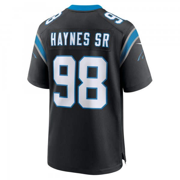 Men's Carolina Panthers Marquis Haynes Sr. Nike Black Team Game Jersey