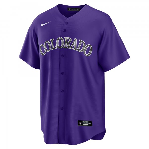 Men's Colorado Rockies Charlie Blackmon Nike Purple Alternate Replica Player Name Jersey