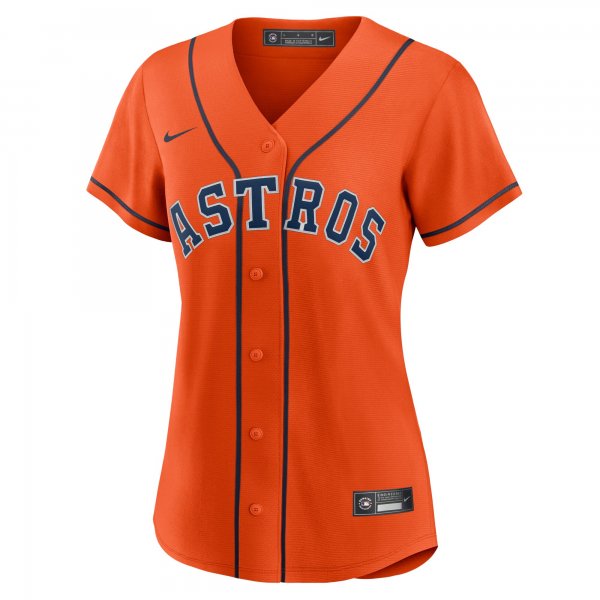 Women's Houston Astros Jose Altuve Nike Orange Alternate Replica Player Jersey