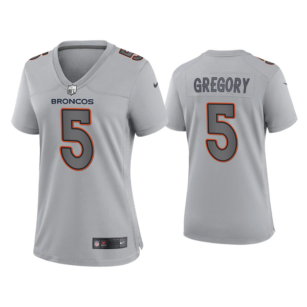 WoMen's Denver Broncos Randy Gregory Gray Atmosphere Fashion Game Jersey