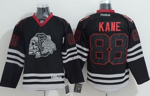 Chicago Blackhawks #88 Patrick Kane Black Ice Stitched NHL Jersey