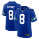 Men's Seattle Seahawks #8 Coby Bryant Nike Royal Throwback Player Limited Jersey