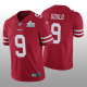 San Francisco 49ers #9 Robbie Gould Scarlet Vapor Limited Super Bowl LIV Men's Jersey