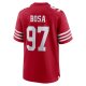 Men's San Francisco 49ers Nick Bosa Nike Scarlet Super Bowl LVIII Game Jersey