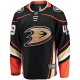 Men's Anaheim Ducks Max Jones Fanatics Black Home Breakaway Jersey