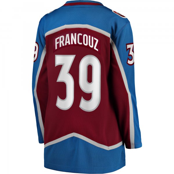 Women's Colorado Avalanche Pavel Francouz Fanatics Burgundy Home Breakaway Player Jersey