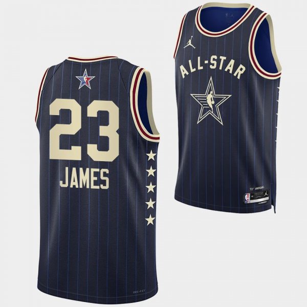 LeBron James 2024 NBA All-Star Game Los Angeles Lakers #23 Blue Jersey Swingman