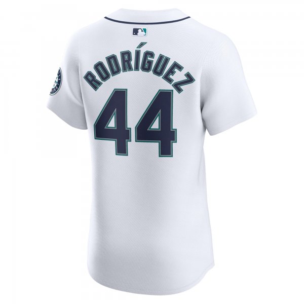 Men's Seattle Mariners Julio RodrÃÂ­guez Nike White Home Elite Player Jersey