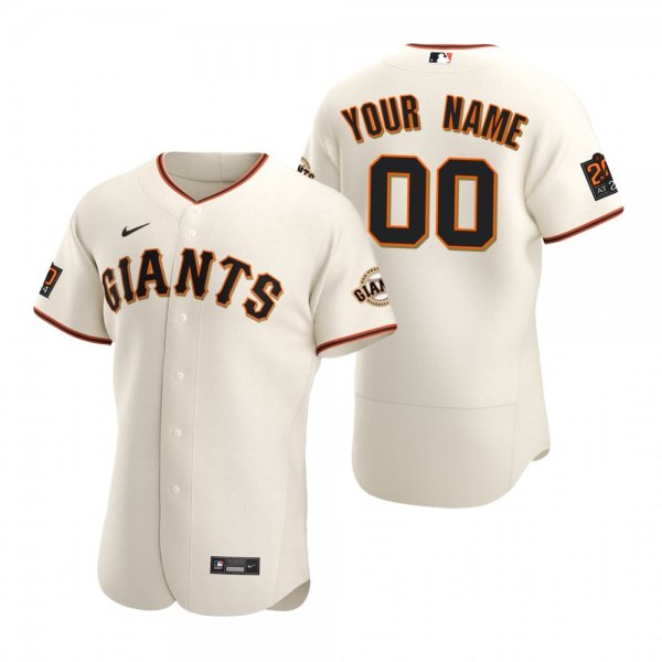 San Francisco Giants Custom Men's Nike White 2020 Jersey