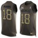 Nike Denver Broncos #18 Peyton Manning Green Men's Stitched NFL Limited Salute To Service Tank Top Jersey