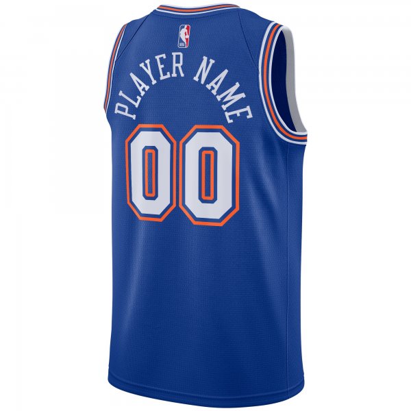 Men's New York Knicks Jordan Brand Blue Swingman Custom Jersey - Statement Edition