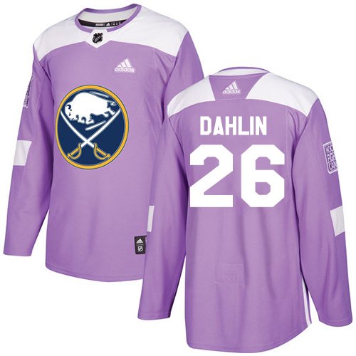 Adidas Buffalo Sabres #26 Rasmus Dahlin Purple Fights Cancer Stitched NHL Jersey