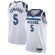 Youth Minnesota Timberwolves #5 Anthony Edwards Nike White Association Edition Swingman NBA Jersey