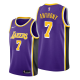 Men's Los Angeles Lakers #7 Carmelo Anthony 2021 NBA Trade Purple Statement Edition Jersey