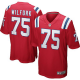 Nike New England Patriots #75 Vince Wilfork Red Alternate Men's Stitched NFL Game Jersey