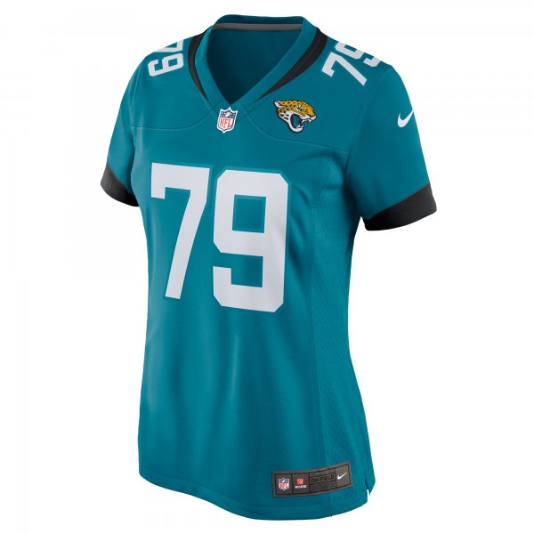 Women's Jacksonville Jaguars Luke Fortner Nike Teal Game Jersey