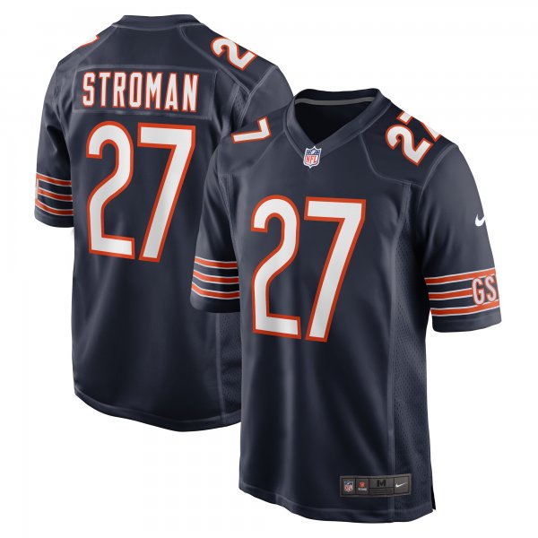 Men's Chicago Bears Greg Stroman Nike  Navy Team Game Jersey