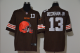 Men's Cleveland Browns #13 Odell Beckham Jr Brown 2020 Big Logo Number Vapor Untouchable Stitched NFL Nike Fashion Limited Jersey