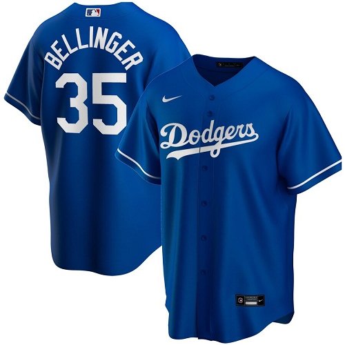 Men's Nike Los Angeles Dodgers #35 Cody Bellinger Royal Alternate 2020 MLB Jersey