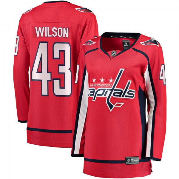 Women's Washington Capitals Tom Wilson Fanatics Red Home Premier Breakaway Player Jersey