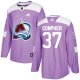 Adidas Colorado Avalanche #37 J.T. Compher Purple Fights Cancer Stitched NHL Jersey