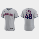 Men's Cleveland Guardians #48 Emmanuel Clase Flex Base MLB Jersey - Gray