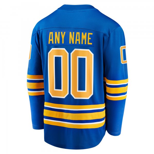 Men's Buffalo Sabres Fanatics Royal Home Breakaway Custom Jersey