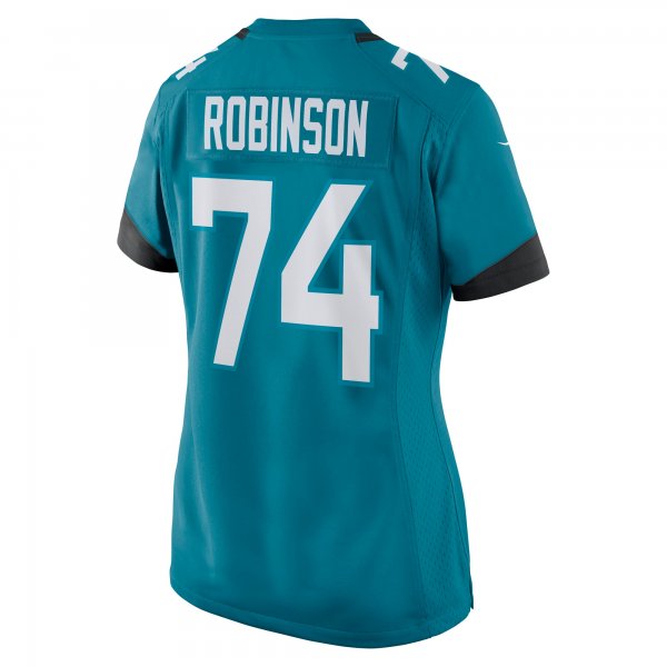 Women's Jacksonville Jaguars Cam Robinson Nike Teal Nike Game Jersey