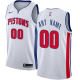 Men's Nike Pistons Personalized Swingman White NBA Association Edition Jersey