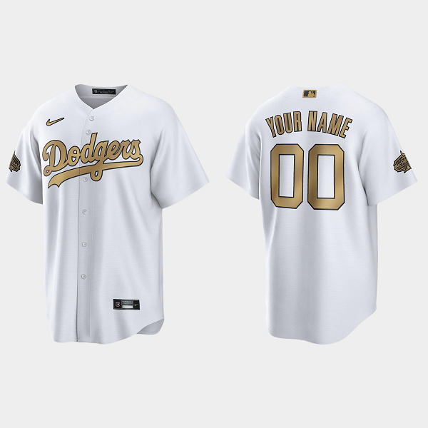 Men's Los Angeles Dodgers Custom 2022 MLB All-Star Game Cool Base Jersey - White