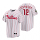 Men's Philadelphia Phillies Kyle Schwarber White 2022 World Series Cool Base Jersey