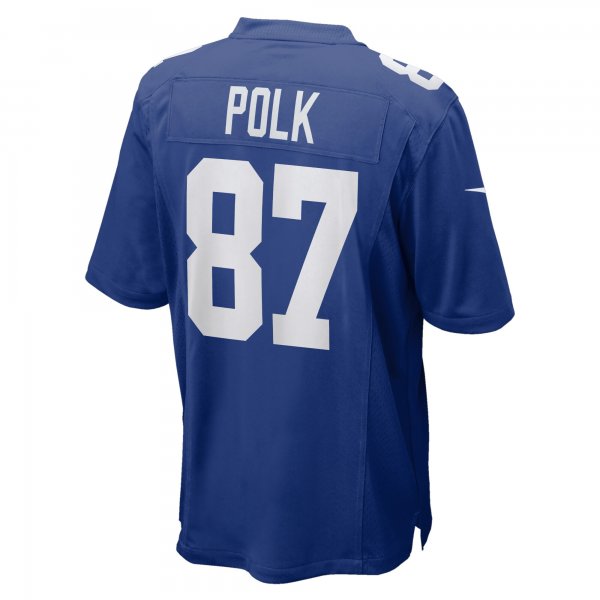 Men's New York Giants Makai Polk Nike Royal Home Game Player Jersey