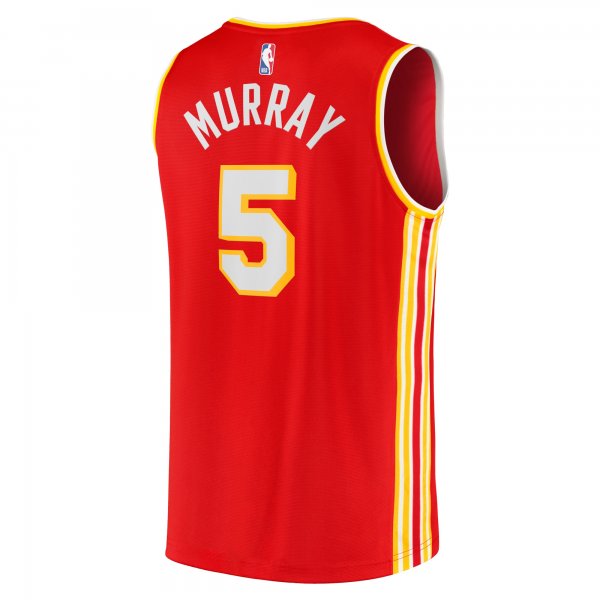 Men's Atlanta Hawks Dejounte Murray Fanatics Red Fast Break Replica Jersey - Icon Edition