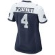 Women's Dallas Cowboys Dak Prescott Nike Navy Alternate Game Team Jersey