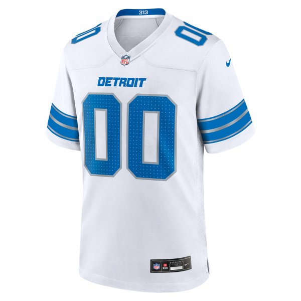 Men's Detroit Lions  Nike White Custom Game Jersey