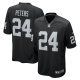 Men's Las Vegas Raiders Marcus Peters Nike  Black Team Game Jersey