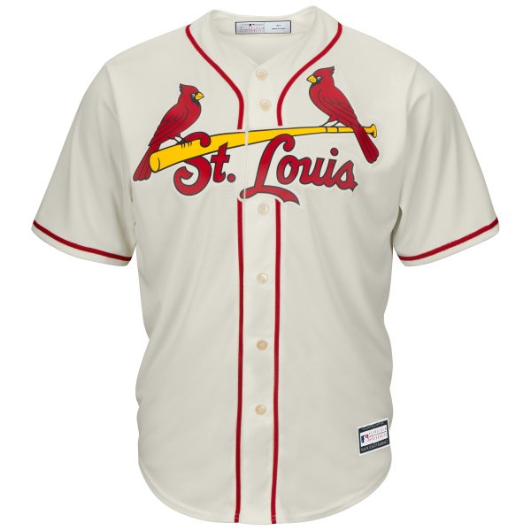 Men's St. Louis Cardinals Cream Big & Tall Replica Team Jersey