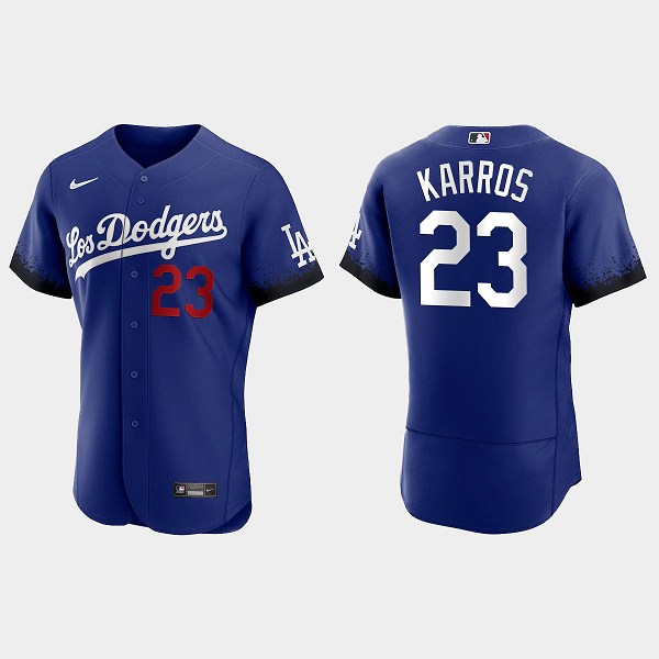 Eric Karros Los Angeles Dodgers 2021 City Connect Jersey - Royal