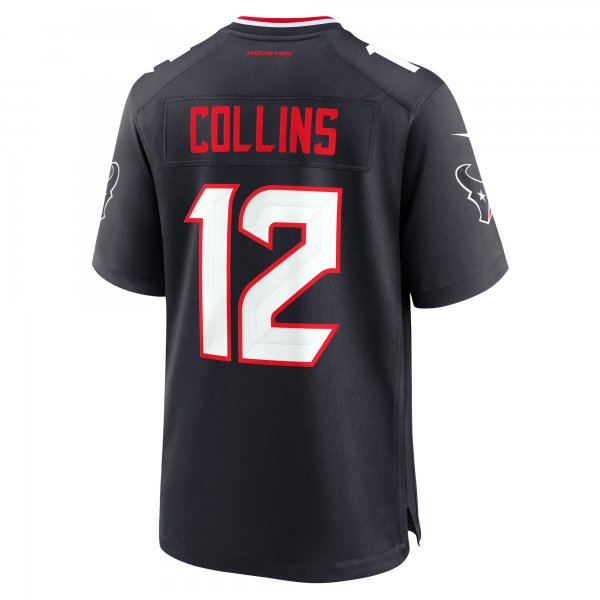 Men's Houston Texans Nico Collins Nike Navy Game Jersey