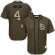 St. Louis Cardinals #4 Yadier Molina Green Salute to Service Stitched Youth MLB Jersey