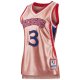 Women's Philadelphia 76ers Allen Iverson Mitchell & Ness Pink 75th Anniversary Rose Gold 1996 Swingman Jersey