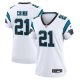 Women's Carolina Panthers Jeremy Chinn Nike White Player Jersey