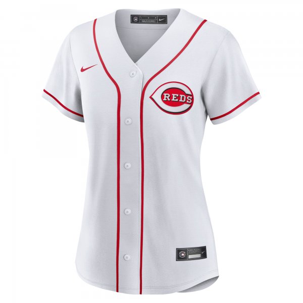 Women's Cincinnati Reds Elly De La Cruz Nike White Home Replica Jersey