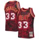 Men's Miami Heat Alonzo Mourning Mitchell & Ness Red Hardwood Classics 1996/97 Lunar New Year Swingman Jersey