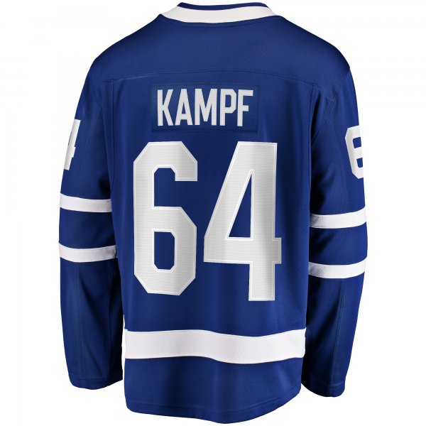 Men's Toronto Maple Leafs David Kampf Fanatics Blue Home Premier Breakaway Player Jersey