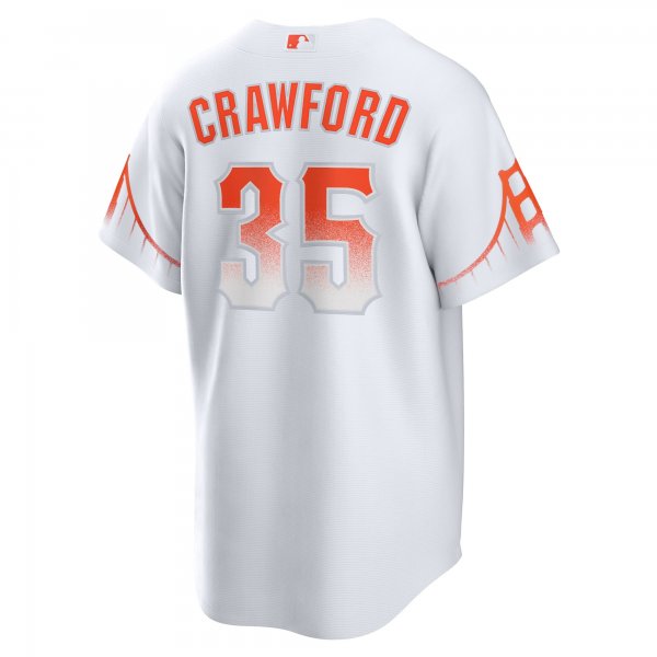 Men's San Francisco Giants Brandon Crawford Nike White City Connect Replica Player Jersey