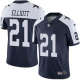 Nike Dallas Cowboys #21 Ezekiel Elliott Navy Blue Thanksgiving Youth Stitched NFL Vapor Untouchable Limited Throwback Jersey