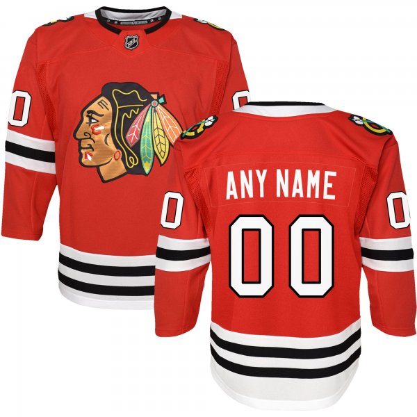 Youth Chicago Blackhawks Red Premier Custom Jersey