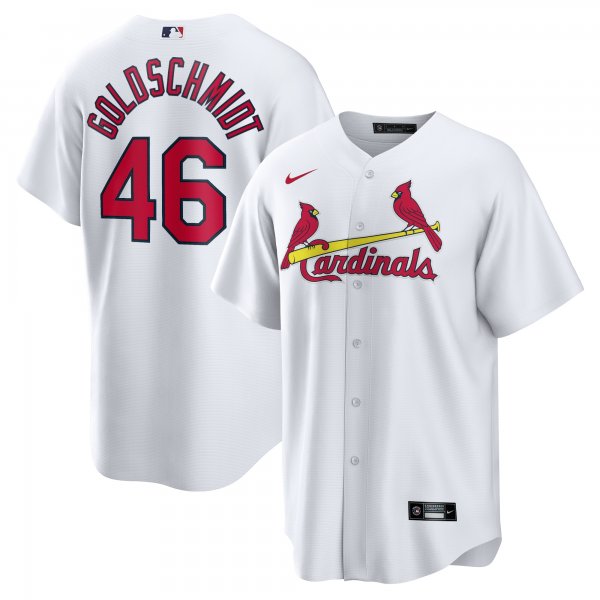 Men's St. Louis Cardinals Paul Goldschmidt Nike White Home Replica Player Name Jersey